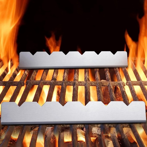 Skewers Rack Set of 2, 6pcs Stainless Steel BBQ Skewers - Picture 4 of 6